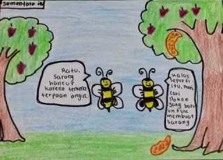 Seni Budaya Membuat Komik Homa Yang Baik Hati Aisha Birru Syakura 2 VIII B