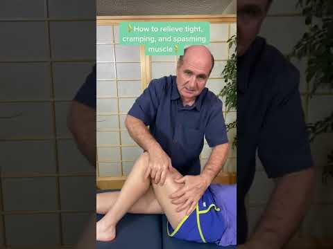 How To Relieve Tight Cramping And Spasming Muscle Muscle Cramps Tight Chiropractor Doctor