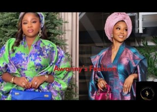 Rich Aunty Vibes 2025 Latest Damask Boubou Gown Styles That Scream Luxury