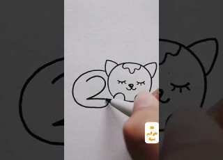 رسم قطه سهله ولطيفه رسومات سهل وجميلة تعليم الرسم بطريقة سهلة أشترك في القناة ليصلك كل جديد