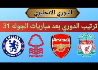  ترتيب الدوري اليزي وترتيب الهدافين و نتائج مباريات الجوله 31 اليوم السبت 5 4 2025