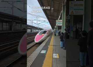 入線シーン ハローキティ新幹線 新倉敷駅 Shorts ハローキティ新幹線 500系 新幹線 Jr西日本 新倉敷 Shinkansen Train Hellokitty