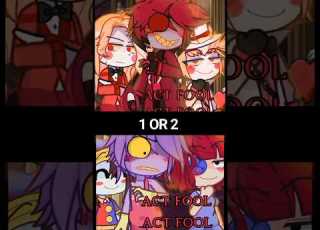 1 OR 2 ACT A FOOL ACT A FOOL Gacha Gachalife Shorts
