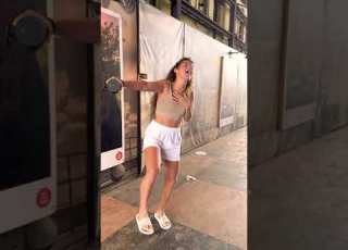 Natalie Jane Sings Grease In Public