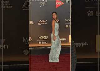 هاجر السراج تخطف الانظار بإطلالتها علي ريد كاربت مهرجان الجونة السينمائي مهرجان الجونة السينمائي