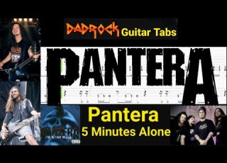 5 Minutes Alone Pantera Guitar Bass TABS Lesson