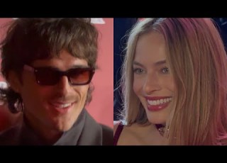 MARGOT ROBBIE AND JACOB ELORDI IN PARIS FOR THE HURLEVENT PREMIERE