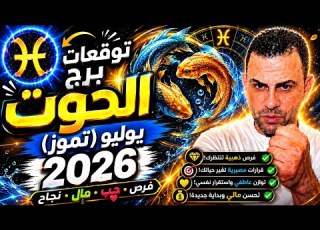  توقعات برج الحوت يوليو تموز 2026 مفاجآت وتحولات مهمة بانتظارك