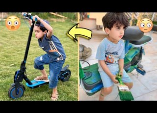 صبغنا دراجة مجودي الكهربائية ورطت جود بسس عوضته بسكوتر جديد