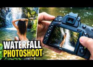 Nude Photography BTS At A Waterfall Fine Art Naked Photoshoot