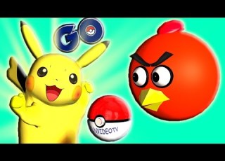  POKEMON GO And ANGRY BIRDS Part 2 3D Animated Mashup FunVideoTV Style