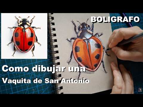 Como Dibujar Una Vaquita De San Antonio Fácil En Papel Toned Tan How To Draw An Easy Ladybug