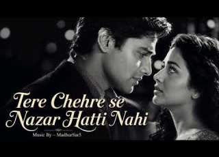  Tere Chehre Se Nazar Hatti Nahi Romantic Bollywood Love Song Black White Edit MadhurSur5