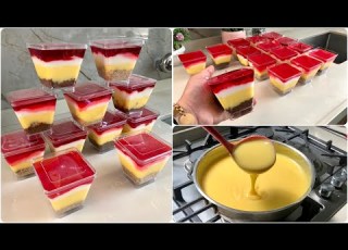  الترايفل ملك الحلويات الباردة ب٤ طبقات وقوام كريمي ناعم يجنن ويبرد القلب جربي للتوزيع والثواب ادعيلي