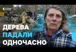 Fallen Trees Damaged Houses Cars And Heating Network Consequences Of Bad Weather In Mykolaiv