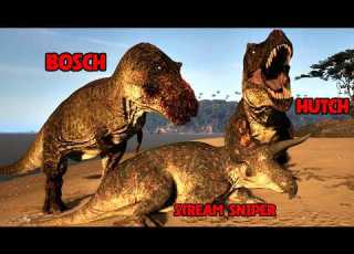  TWO T REX Vs THE ENTIRE SERVER Can Bosch And Hutch Survive THE ISLE