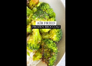 Air Fried Frozen Broccoli Quick Healthy Shorts Airfryerrecipes