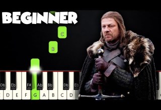 Game Of Thrones Theme BEGINNER PIANO TUTORIAL SHEET MUSIC By Betacustic