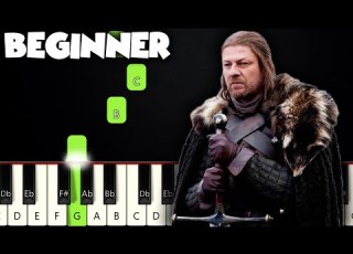 Game Of Thrones Theme BEGINNER PIANO TUTORIAL SHEET MUSIC By Betacustic