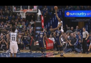 Karl Anthony Towns Spins Scores Pacers Vs Timberwolves January 25 2017 2016 17 NBA Season