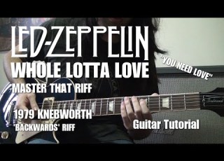  Master That Riff Whole Lotta Love Led Zeppelin Knebworth 1979 Backwards Riff Guitar Tutorial