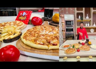 طريقة عمل عجينة البيتزا البيتزا المطعم مع الشيف محمد حامد