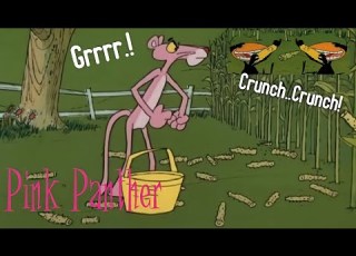 The Pink Panther In Pink On A Cob