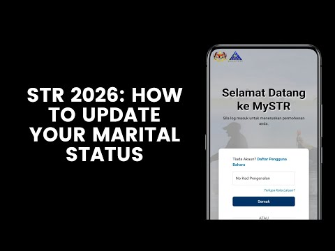 STR 2026 How To Update Your Marital Status Married Divorced Single On The MySTR Portal
