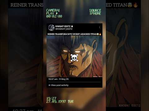 REINER TRANSFORM INTO WORST ARMORED TITAN