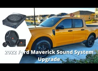  2022 Ford Maverick Sound System Upgrade Installation With JBL Speakers And Kicker Hideaway Sub