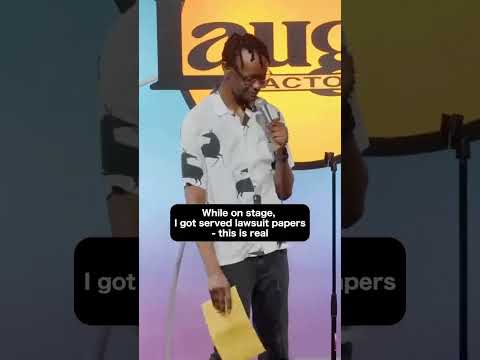 Learnmore JONASi Got Served A Lawsuit Papers On Stage Performing At His Comedy At West Hollywood