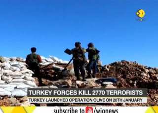 Turkey Military Neutralize 2770 Terrorists In Afrin Syria