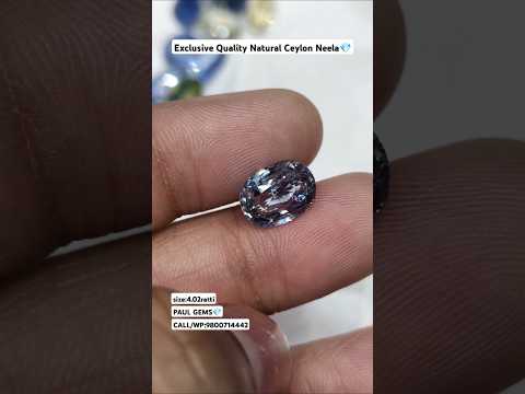 Exclusive Quality Natural Old Mines Ceylon Neela Certified Pure Natural Neelam