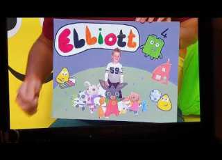  Elliotts Birthday Card On Cbeebies
