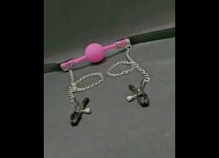  Black And Pink Ball Gag
