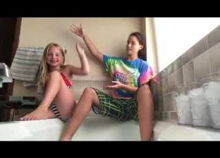  Ice Bath Challenge With My Sister Freezing