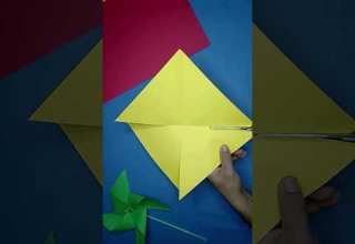 How To Make A Pinwheel That Spins صنع مروحة من الورق الملون العاب من الورق بسيطة للاطفال