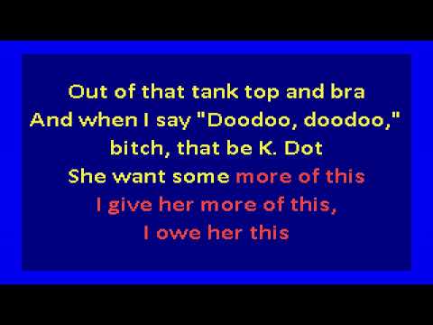 Schoolboy Q Ft Kendrick Lamar Collard Greens Karaoke