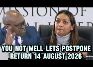  ADV RAMSAMY STRUGGLES TO FINISH TESTIMONY DUE TO A CONTINUOUS COUGH