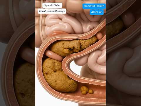 Constipation In Motion Sigmoid Colon Blockage Realistic 3D Anatomy Motivation Shorts Anatomy
