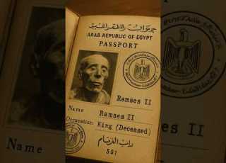 A Mummy With A Passport Ramses II Had One
