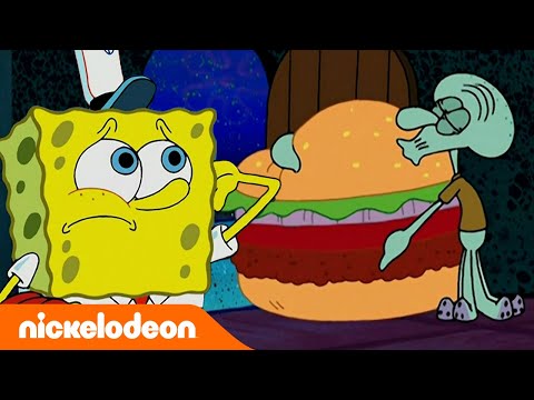 سبونج بوب أول سلطع برجر يتذوقه شفيق Nickelodeon Arabia