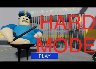 Roblox Barry Prison Run Obby HARD MODE Walkthrough Siren Cop Ending Platinum Trophy Badge OBBY