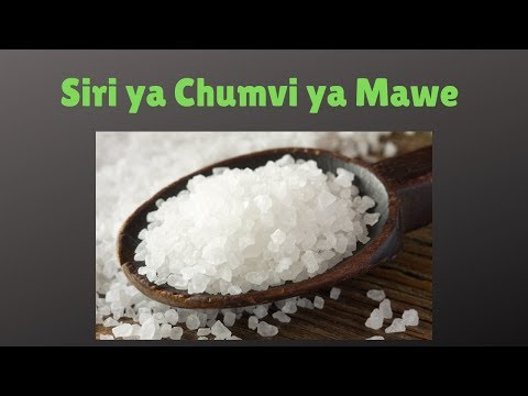 Faida Nyingine Ya CHUMVI YA MAWE