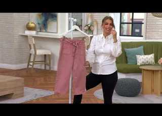 Nicole By Nicole Miller Soho High Rise Straight Leg Capri On QVC