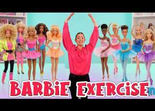 Barbie Exercise For Kids Become A Barbie Doll With Miss Linky Indoor Workout For Children