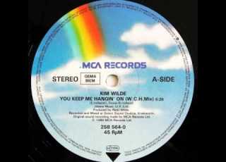  Kim Wilde You Keep Me Hangin On 12 Extended W C H Club Mix