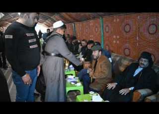  حضور ابو درع في عزاء الشاعر رياض الوادي