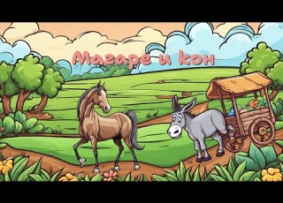  Магаре и кон Аудио приказка за деца