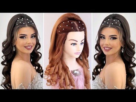 Elegant Kashees Bridal Hairstyles L Wedding Hairstyles L Walima Bridal Hairstyles L Curly Hairstyles